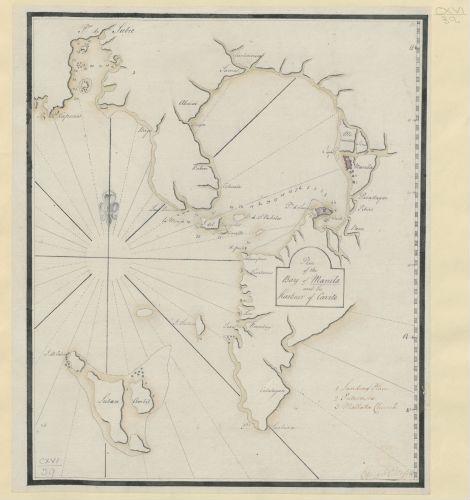 E167 - Plan of the Bay of Manila and Harbour of Cavite by Edward Cotsford, c1762
