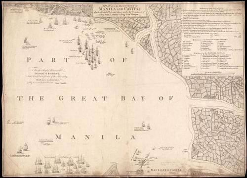 E167 - A Plan of the Reduction of Manila and Cavita … by Samuel Cornish 