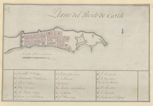 E167 - Plano del Puerto de Cavite 1750