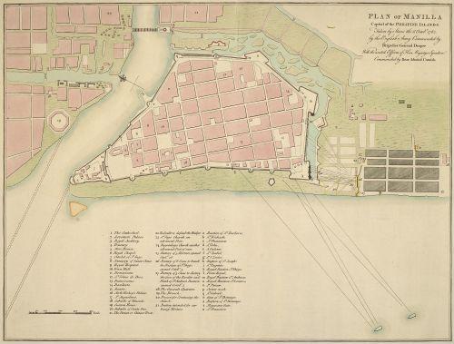 E167 - Plan of Manilla ... Taken by Storm 1765 