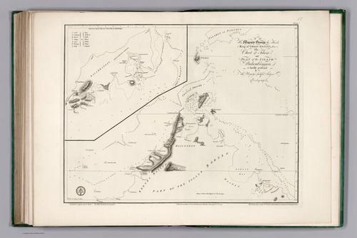 E167 - Chart of Felicia and Plan of the Island Balambangan by Alexander Dalrymple