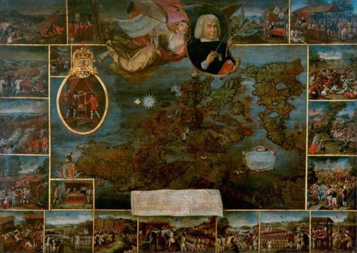 E167 - Alegoría de la defensa de Filipinas por el alavés Don Simón de Anda y Salazar. 1762-1763