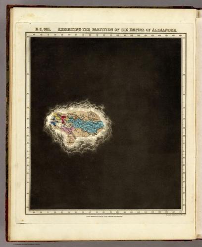 E168 - Exhibiting The Partition of the Empire of Alexander - 301 B.C.  