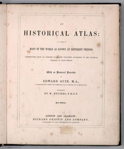 E169 - Title Page: An Historical Atlas