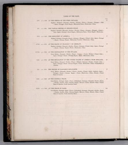 E169 - Table Of The Maps