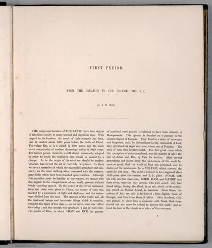 E169 - First period : From the Creation to the Deluge, 2348 B.C.