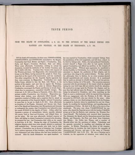 E169 - Text Page: Tenth Period : The Division Of The Roman Empire - A.D. 395