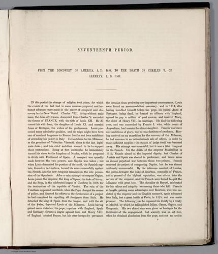 E169 - Text Page: Seventeenth Period, At The Death Of Charles V. - A.D. 1551