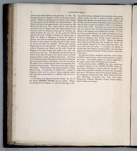E169 - Text Page: (Continues pt.5) Nineteenth Period, Independence Of The United States - A.D. 1783