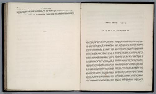 E169 - Text Page: (Continues pt.7) Twenty-First Period from A.D. 1811 to 1828. Twenty-Second Period: To the Peace of Paris