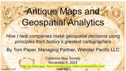 E170 - CMS Talk by Tom Paper - 5 November 2022