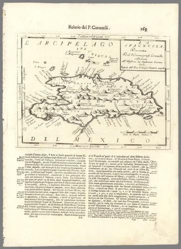 E179 - Text Page: Isolario del P. Coronelli. Parte II. La Spagnula - 1697