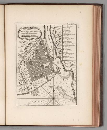  E179 - Ville de S. Domingue dans I'isle de ce nom - 1764