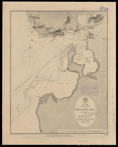 E180 - West Indies, Haiti or Santo Domingo, Cayes, Flamand, St. Louis and Meste Bays - 1889