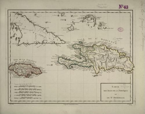  E180 - Carte des isles de la Jamaïque et de St. Domingue - 1800