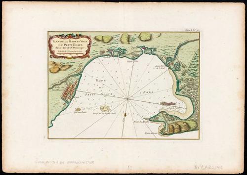 E180 - Plan de la Rade et Ville du Petit Goave dans i'Isle de St. Domingue - 1764