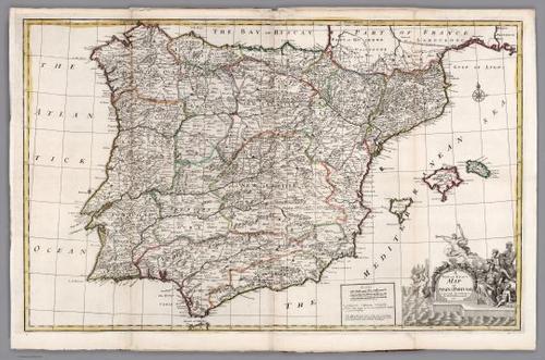 E182.015 - No. 13. A new & exact map of Spain & Portugal