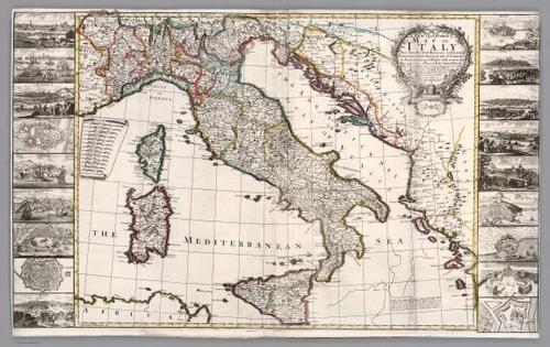 E182.017 - No. 15. A new & correct map of Italy
