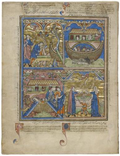 E183.2v - Noah Builds an Ark, Searching for Dry Land, A Joyous Landing, A New Beginning