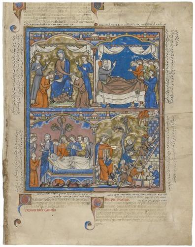 E183.7r - Blessings for the Future, Jacob's Last Words, Joseph's Last Prediction, Enslavement
