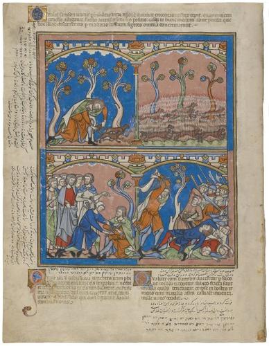 E183.14v - The Philistines Outfoxed, Samson's Surrender, One against a Thousand