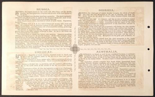E186 - Arbuckle's World Atlas - P22