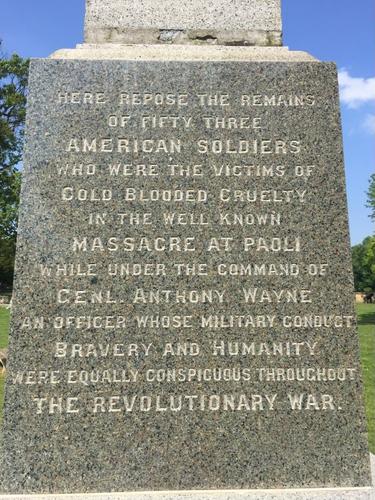 E195 - Paoli Battlefield Monument Description