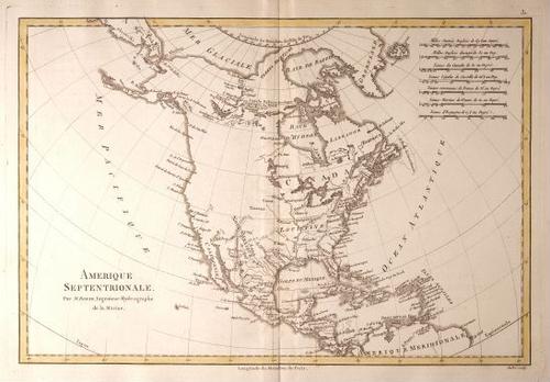 Amerique Septentrionale / North America - Rigobert Bonne - 1780