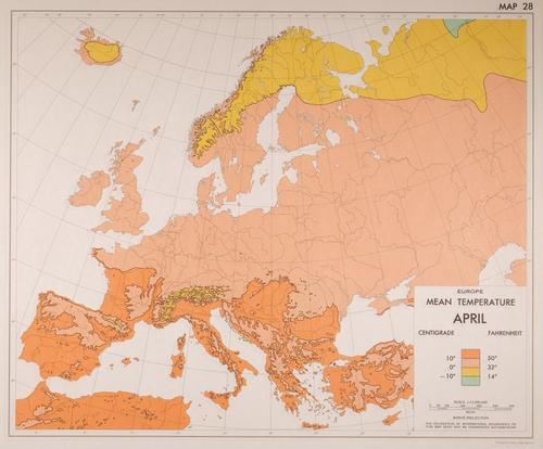 E202 - Atlas of Mean Monthly Temperatures 1964 - 0909