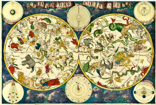 Celestial Planisphere - Frederick de Wit - 1680