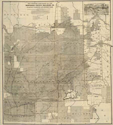 Northern Pacific Railroad in WA and ID - 1898&nbsp;