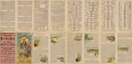 E205 - Northern Railroad Map backside - 1898 - M5854