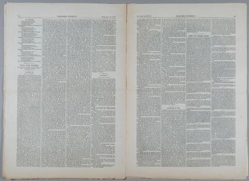 E223 - Paris Map, Nast, Arctic Circle, Harper's Weekly Complete Issue Jan14,1871 .page 34-35