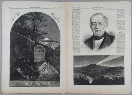 E223 - Paris Map, Nast, Arctic Circle, Harper's Weekly Complete Issue Jan14,1871 page 36-37