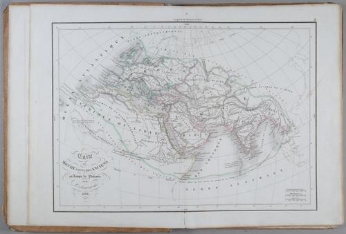 E231 - The world map connects the ancients  In the time of Ptolemy by Delamarche  1838 - i1608