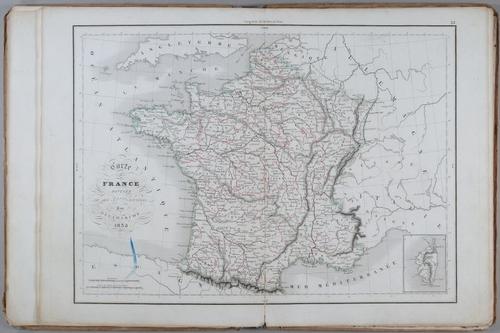 E231 - Map of France 1838 - i1627