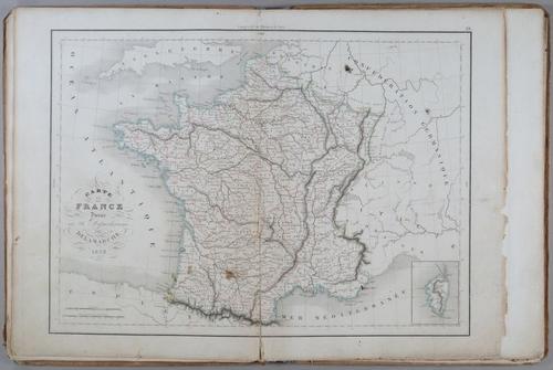 E231 - Map of France 1838 - i1628