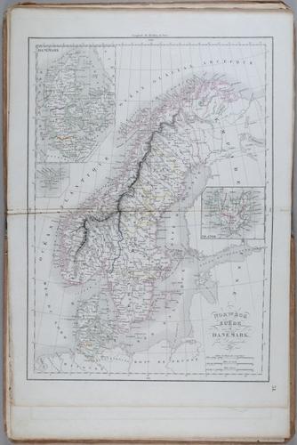 E231 - Map of Norway and Denmark 1838 - i1636