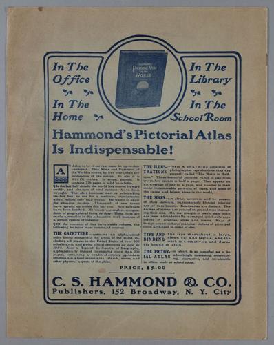 E233 - Hammond's Descriptive Atlas of Panama and the Isthmian Canal - 1660