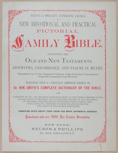 E251 - Pictorial Family Bible - 19th Century - i2253