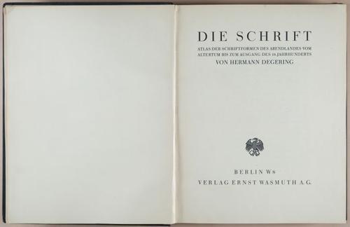 E260 - Die Schrift - 1929 - 3399