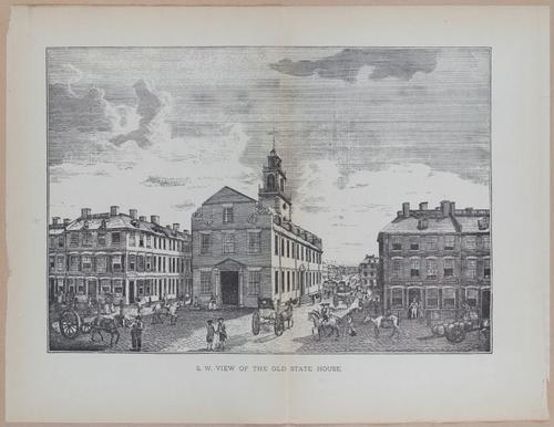 E262 - Antique Views of Ye Towne of Boston - 1882 - i3613 - 3614