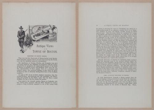 E262 - Antique Views of Ye Towne of Boston - 1882 - i3564 - 3565