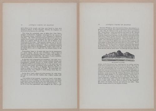 E262 - Antique Views of Ye Towne of Boston - 1882 - i3568 - 3569