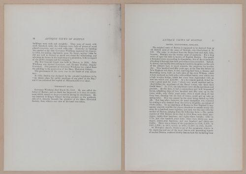 E262 - Antique Views of Ye Towne of Boston - 1882 - i3574 - 3576