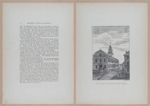 E262 - Antique Views of Ye Towne of Boston - 1882 - i3616 - 3617