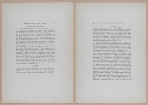 E262 - Antique Views of Ye Towne of Boston - 1882 - i3626 - 3627