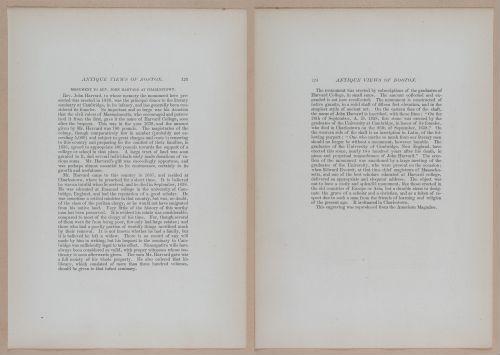 E262 - Antique Views of Ye Towne of Boston - 1882 - i3643 - 3644