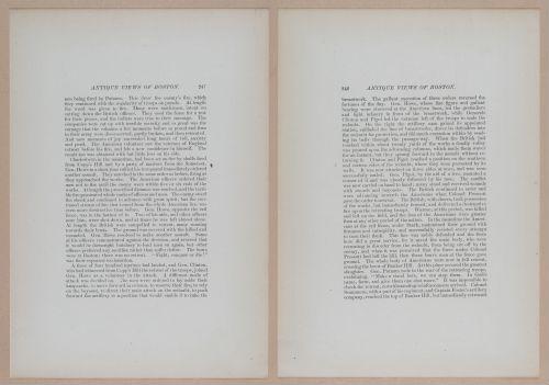 E262 - Antique Views of Ye Towne of Boston - 1882 - i3743 - 3744