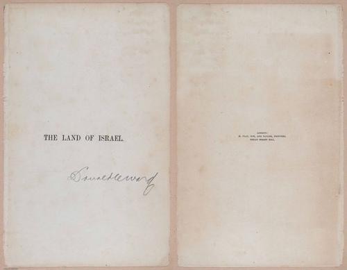 E263 - The Land of Israel - 1866 - 3877-3878
